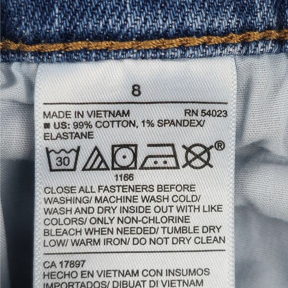 Old Navy Womens 8 Distressed Denim Cut Off Shorts 30" Waist - Picture 4 of 11